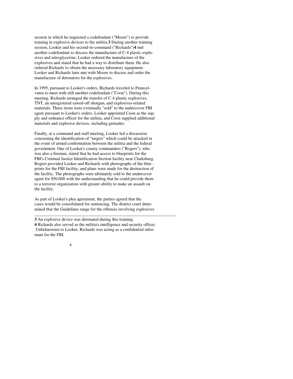 The appellate account distinguishes the informant and undercover buyer