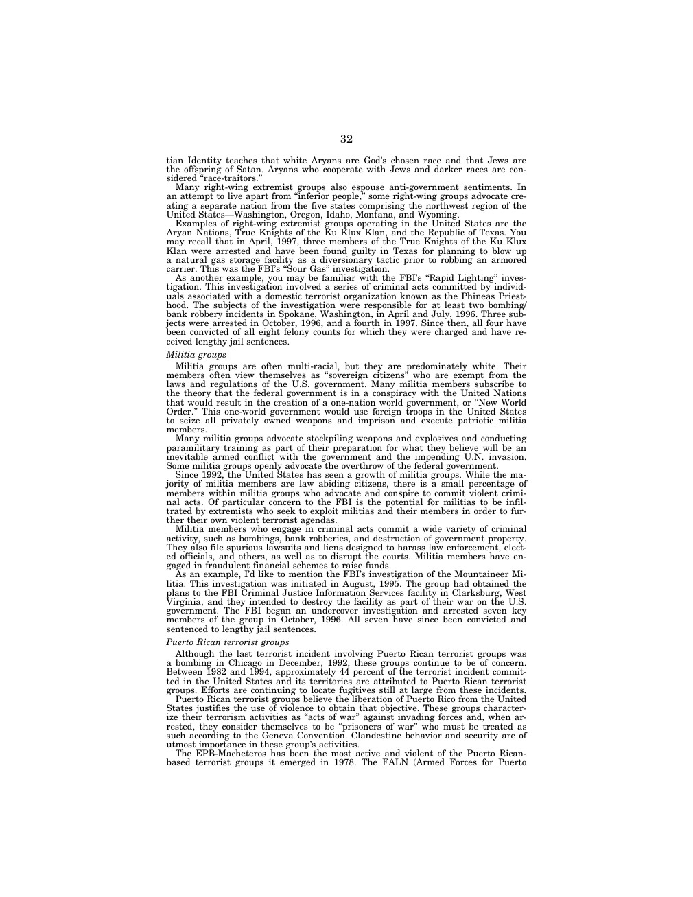 Printed 1998 prepared statement contains the inaccurate collective verdict claim, printed 32